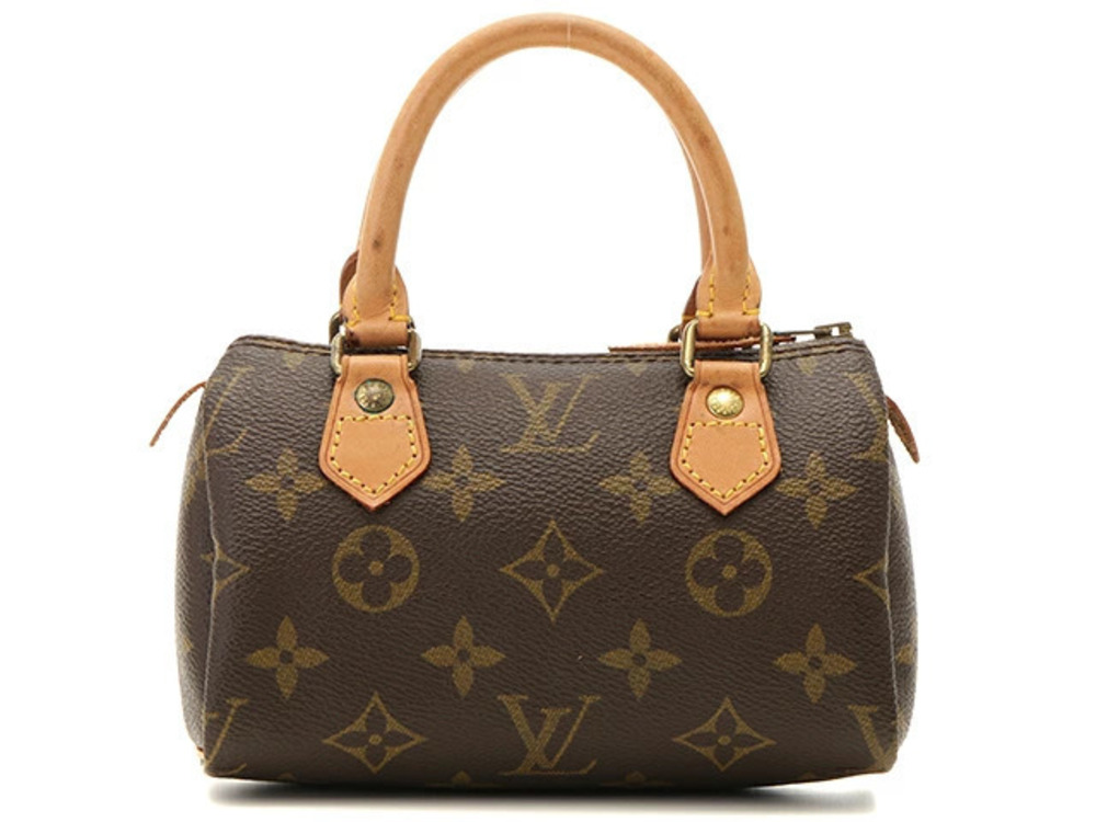 LOUIS VUITTON Bag Speedy Monogram Leather Brown